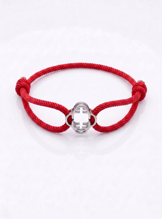 Signature Monogram Cord – Crimson Red