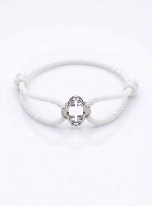 Signature Monogram Cord – Arctic White